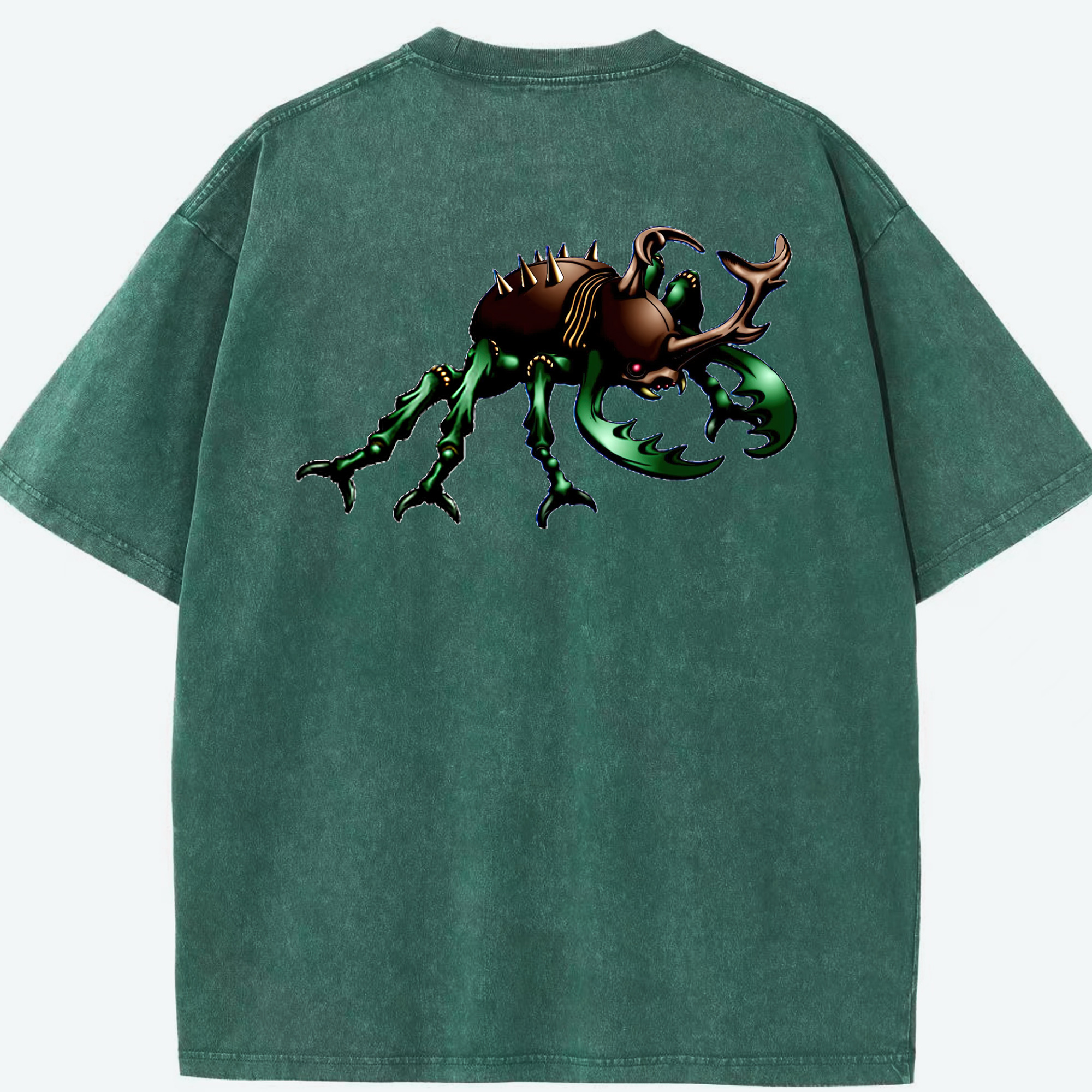 （画像用） 遊☆戯☆王 Yu-Gi-Oh! 綿100% ヴィンテージ風 半袖Tシャツ（背面プリント）